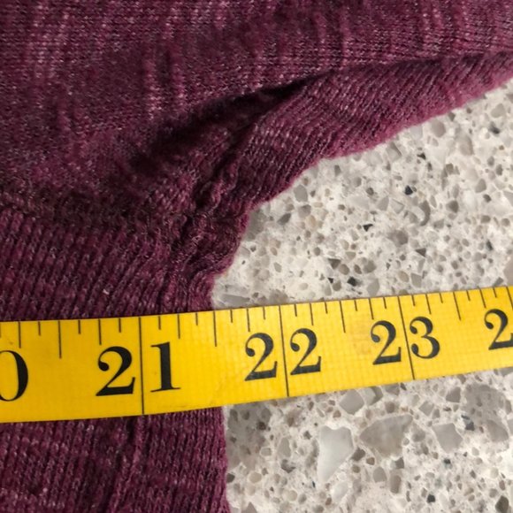 {Free People} Long Sleeve Split Back Turtleneck - Picture 8 of 9